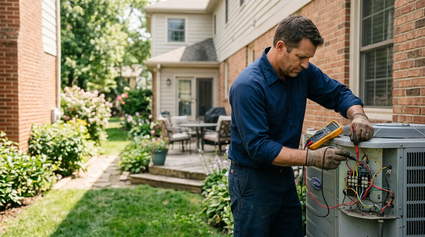 HVAC technician working near Blanket, TX